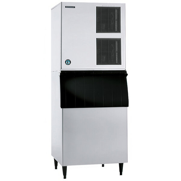 A white rectangular Hoshizaki air cooled ice machine with black vents.