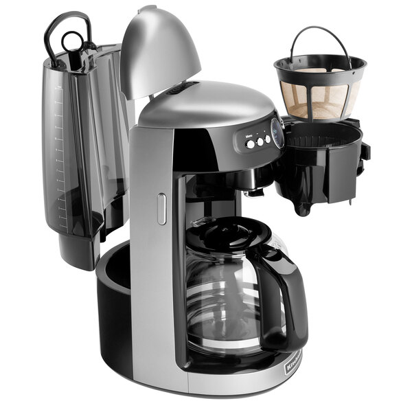 KitchenAid KCM1402CU Contour Silver 14 Cup Automatic Coffee Maker KitchenAid KCM1402CU Contour Silver 14 Cup Automatic Coffee Maker