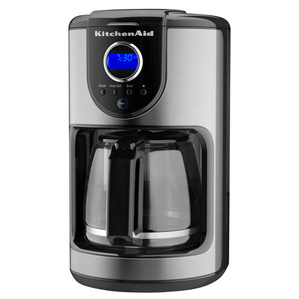 KitchenAid KCM111OB Onyx Black 12 Cup Automatic Coffee Maker - 120V