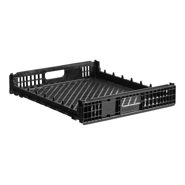 Orbis NPL630B 26" x 22" x 4" Customizable Black Double Bun Bakery Tray / Bread Rack