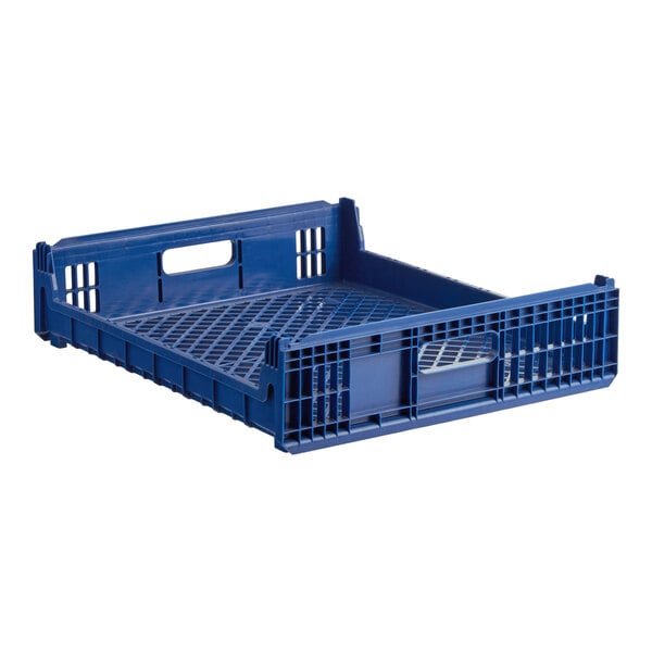 Orbis NPL640 26" x 22" x 6" Customizable Blue Bakery Bread Tray / Bread Rack