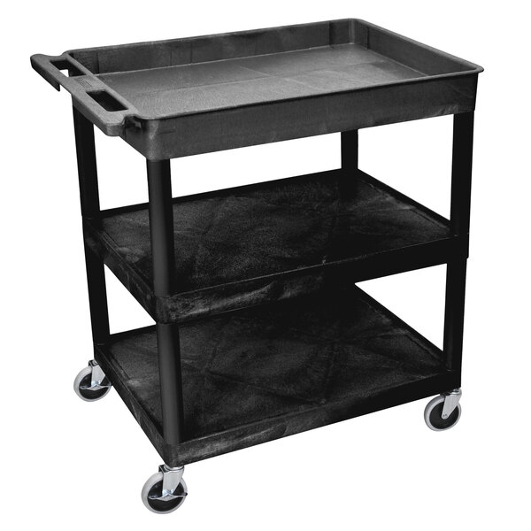 luxor 2 shelf service cart