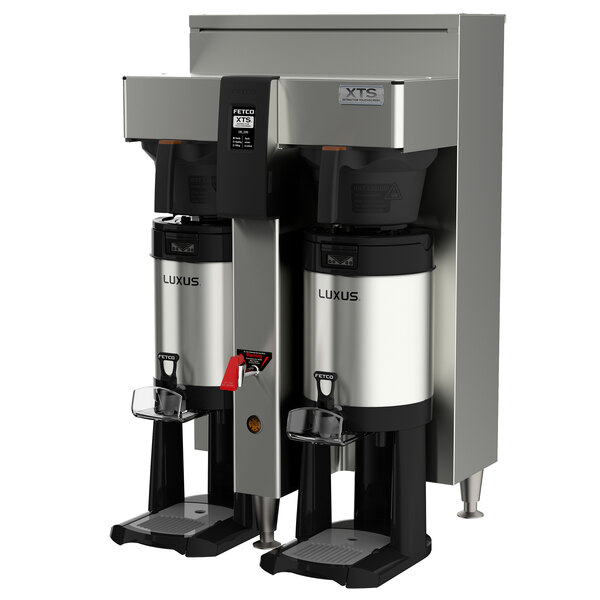 Fetco Cbs 2152xts E215251 Xts Series Stainless Steel Double Automatic Coffee Brewer 208 240v 4600 9100w 1 Or 3 Phase