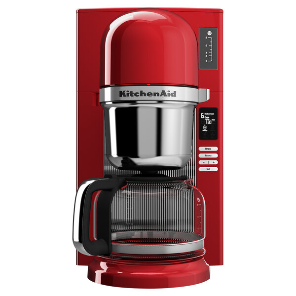 Kitchenaid Kcm0802er Empire Red 8 Cup Custom Automatic Pourover Coffee Maker 120v 8942