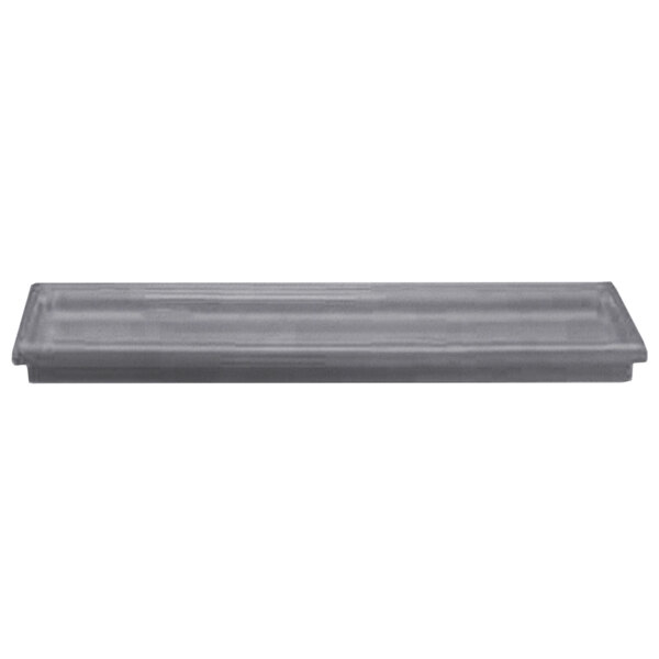 A rectangular gray Bon Chef EZ Fit Smart Tile tray.