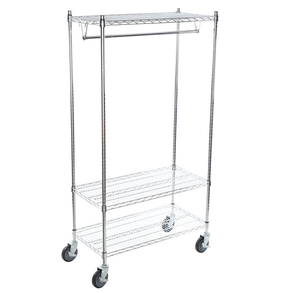 chrome rolling rack