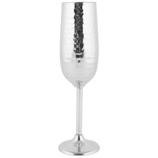 Stainless Steel Champagne Flute Glasses 