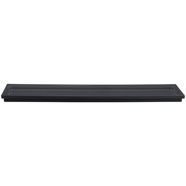 A black Bon Chef EZ Fit Smart Tile for a countertop food warmer.