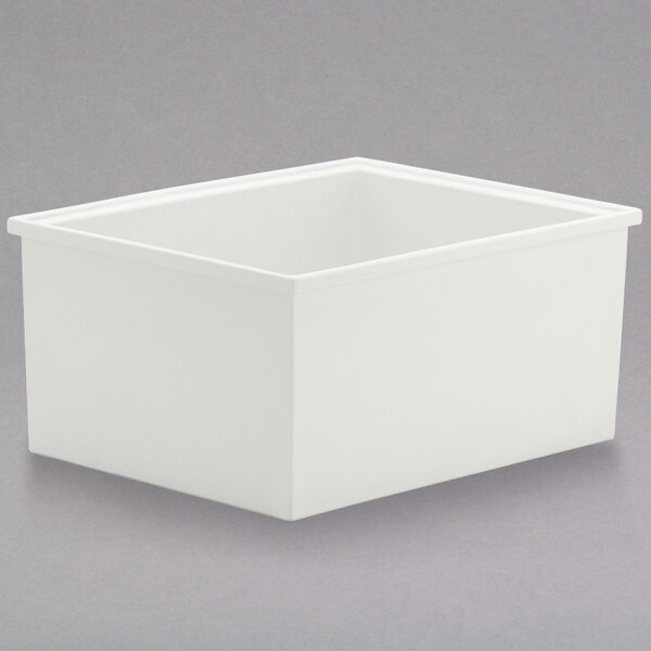 A white rectangular Bon Chef smart bowl with a square top.