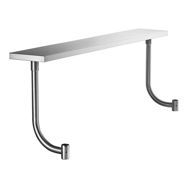 Regency 10" x 72" Stainless Steel Adjustable Work Surface for 72" Long Equipment Stands