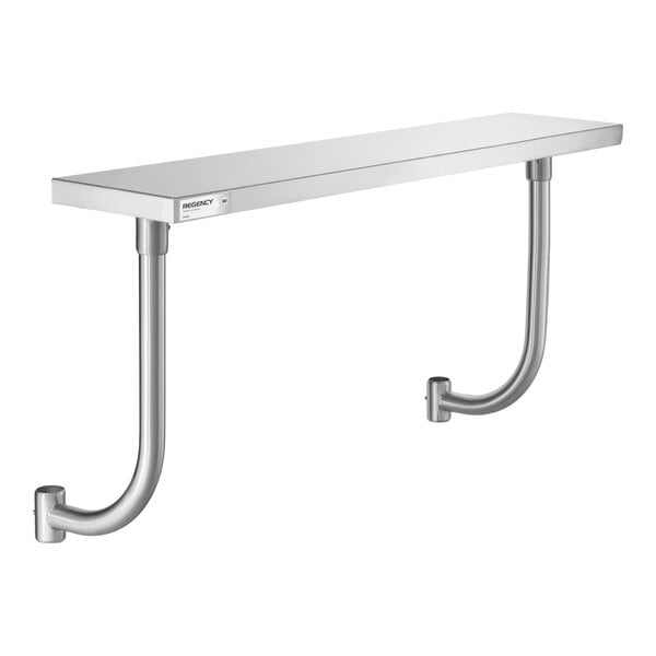 Regency 10" x 48" Stainless Steel Adjustable Work Surface for 48" Long Equipment Stands