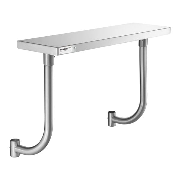Regency 10" x 36" Stainless Steel Adjustable Work Surface for 36" Long Equipment Stands