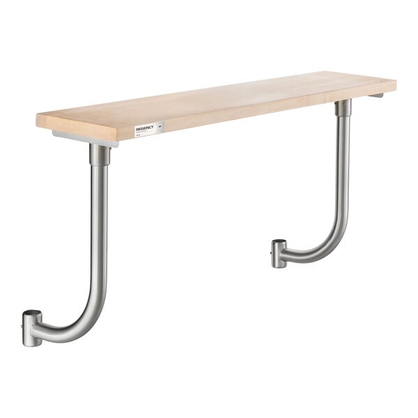 Regency 10" x 48" Wooden Adjustable Cutting Board for 48" Long Equipment Stands