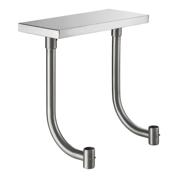 Regency 10" x 24" Stainless Steel Adjustable Work Surface for 24" Long Equipment Stands