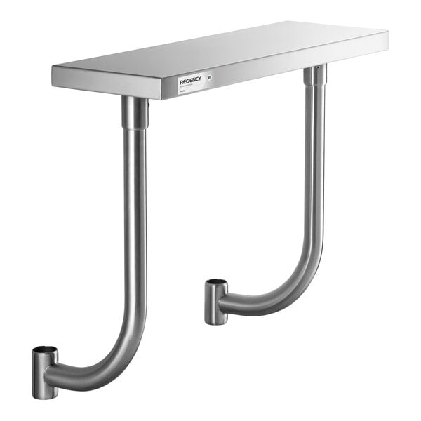 Regency 10" x 30" Stainless Steel Adjustable Work Surface for 30" Long Equipment Stands