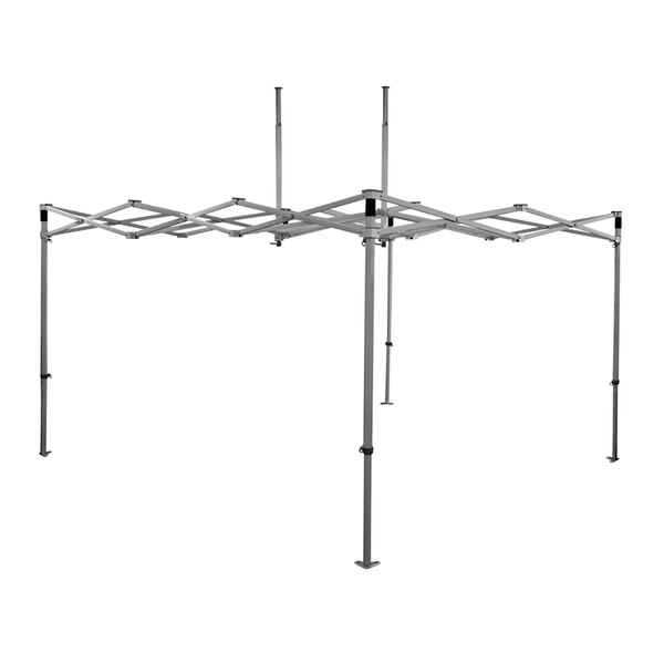 A blue Caravan Canopy Magnum II with a metal frame.