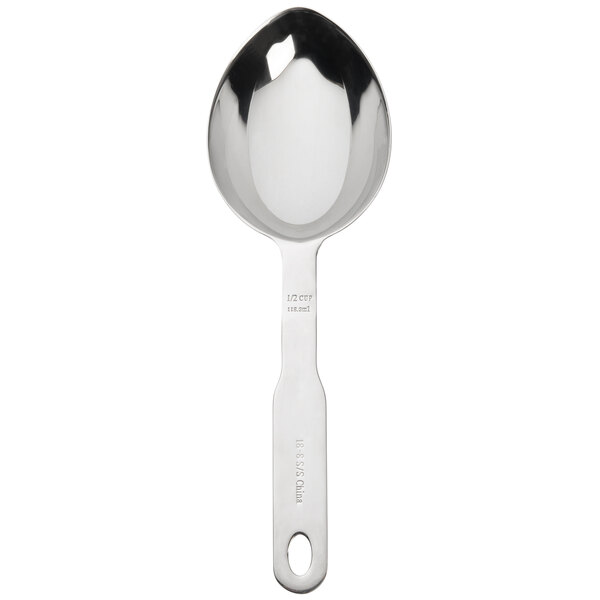 1/2 Cup Stainless Steel Measuring Scoop