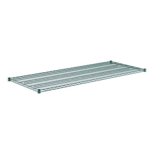 A Regency green wire shelf.