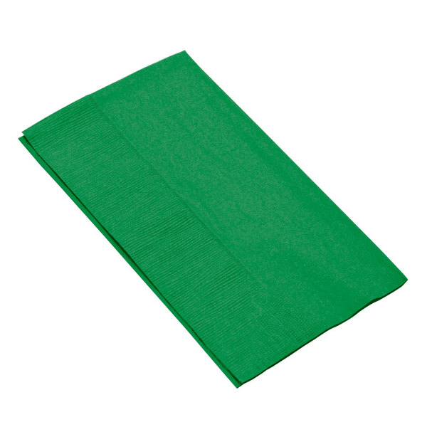 Festive Green Paper Dinner Napkin, Choice 2Ply Customizable, 15" x 17