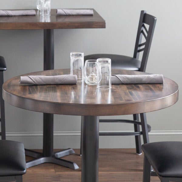 Lancaster Table Seating 30 Round, Butcher Block Round Table Top
