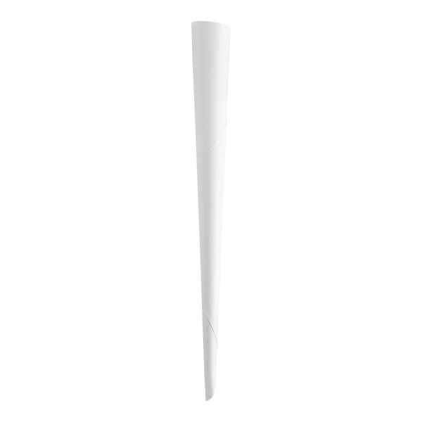 A white paper cotton candy cone.
