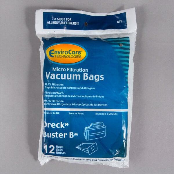 Oreck Pkbb12dw Equivalent Vacuum Bag For Bb900 Dgr Canister Cleaner 12 Pack
