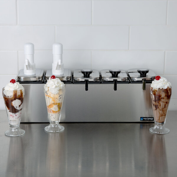 San Jamar P9723 Topping Bar With Ultra Pumps