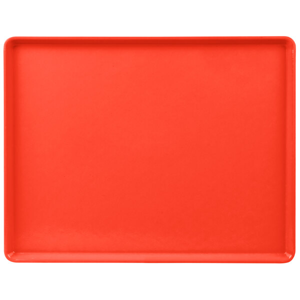 A red rectangular tray.