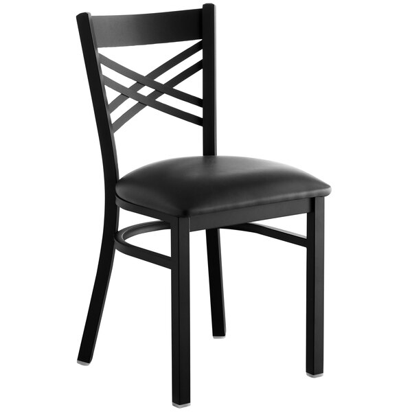 steel chair with cushion seat