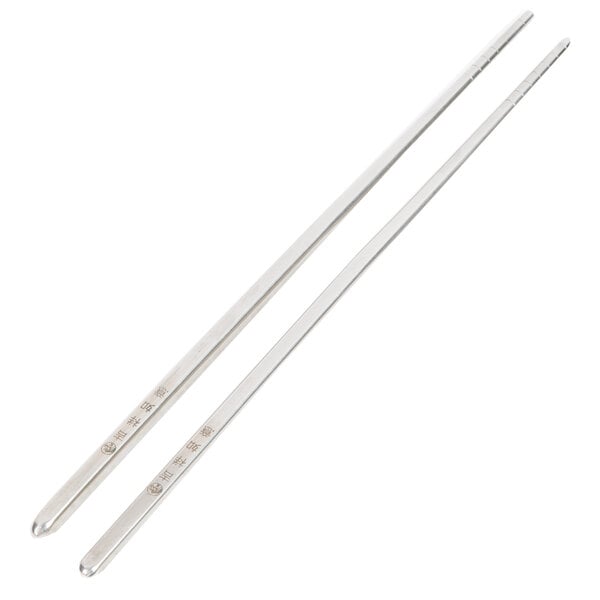 Stainless Steel Metal Chopsticks Silver Chop Stick Chinese Food Tableware S 