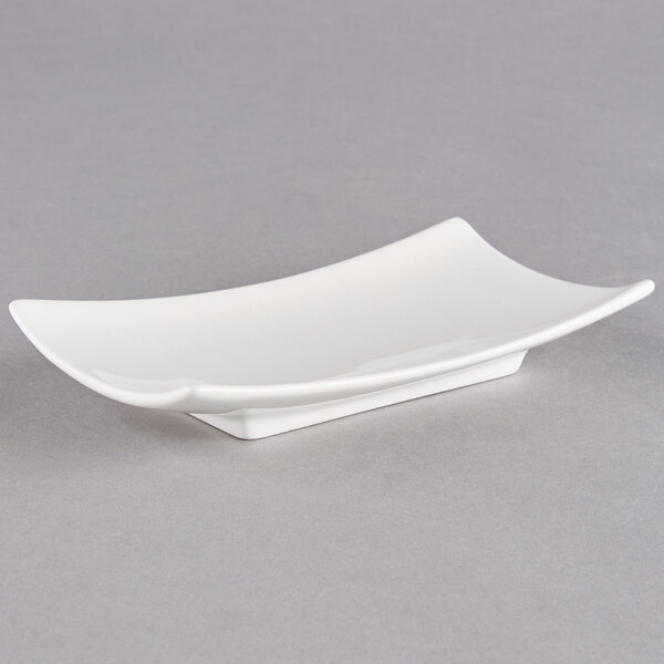 a white object on a gray surface