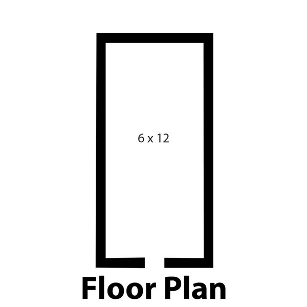 a black rectangular object with a white background