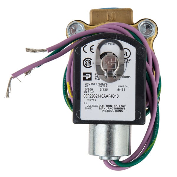 A Hobart Solenoid Valve with wires.