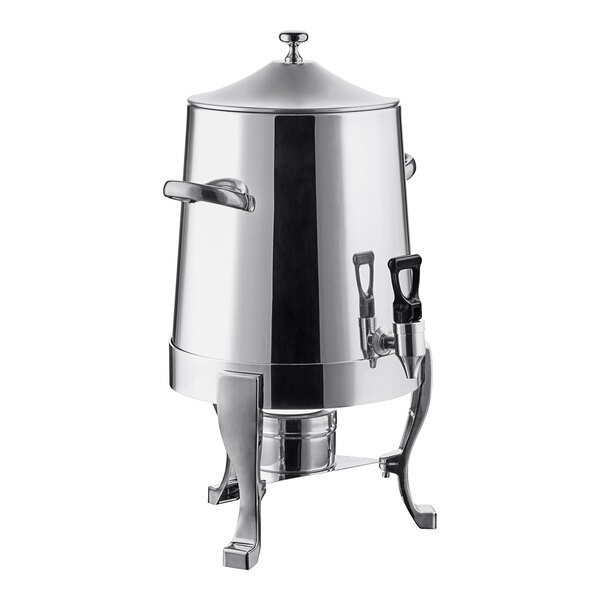 Bon Chef 40003CH-E Aurora 3 Gallon Stainless Steel Electric Coffee Chafer  Urn with Chrome Trim