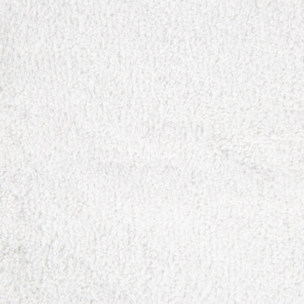 A close-up of an Oxford white cotton/poly bath mat.