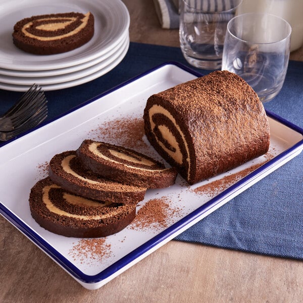 Chocolate Swiss Roll cake