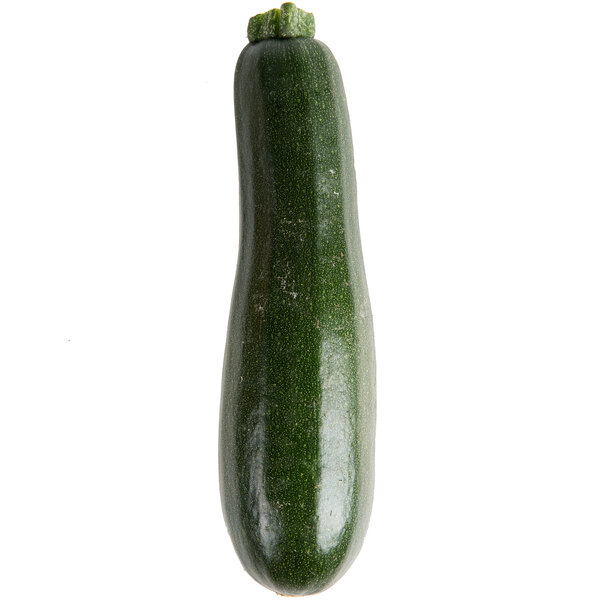 A medium green squash on a white background.