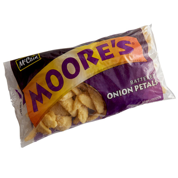 Moore's Frozen Battered Onion Petals 2.5 lb. Bags (9/Case)