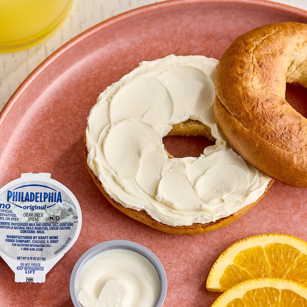 Philadelphia 0.75 oz. Original Cream Cheese Spread Portion Cups - 100/Case