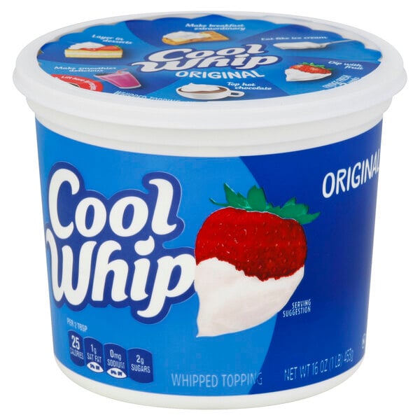 Cool Whip 1 lb. Original Whipped Topping - 12/Case