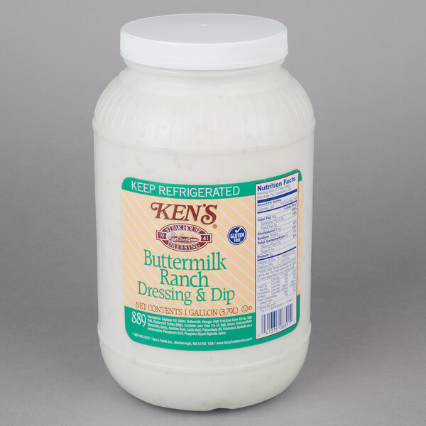 Ken's Foods, Inc. 1 Gallon Buttermilk Ranch Dressing and Dip