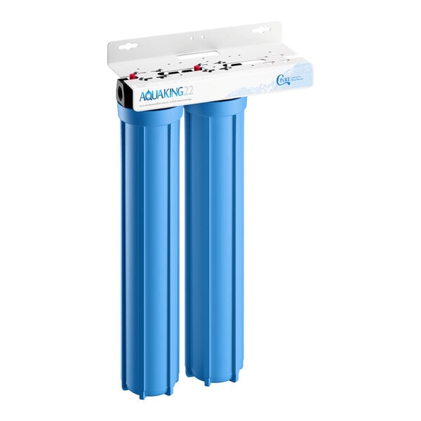 C Pure AQUAKING22 20" Dual Cartridge Water Filtration System - 10 Micron Rating and 3 GPM