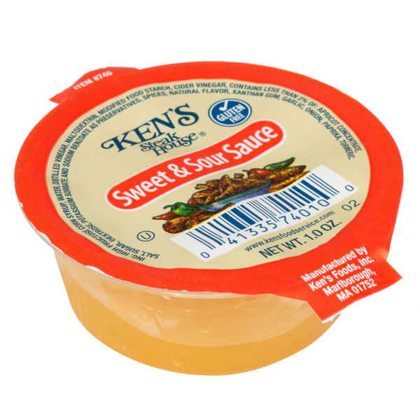 Ken's Sweet & Sour Sauce Portion Cups 100/Case