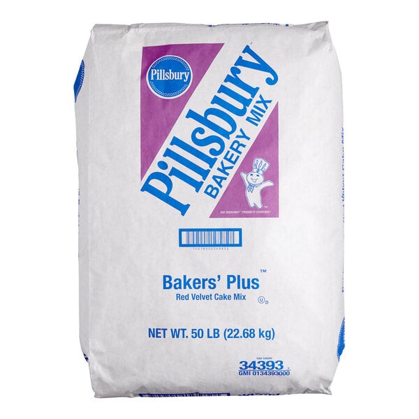 Pillsbury Bakers' Plus 50 lb. Red Velvet Cake Mix