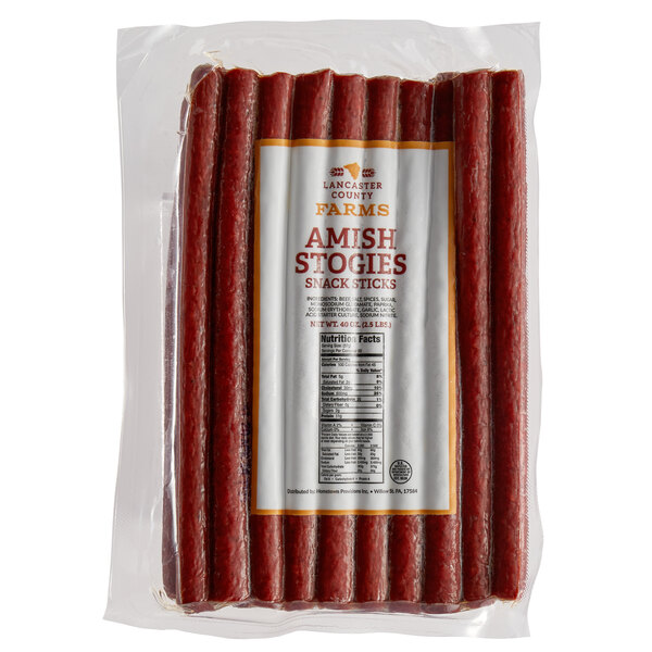 Lancaster County Farms 2 5 Lb Amish Stogies Meat Snack Sticks