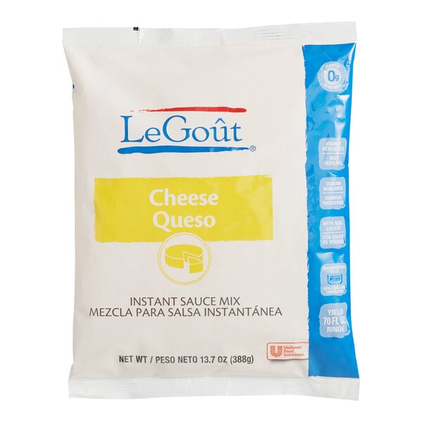 LeGout Powdered Instant Cheese Sauce Mix 13.7 oz. - 8/Case