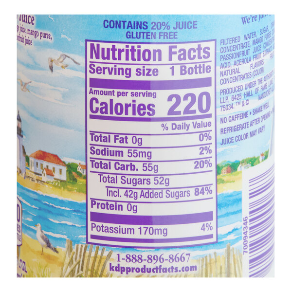 Nantucket Nectars 16 fl. oz. Orange Mango Juice Cocktail - 12/Case