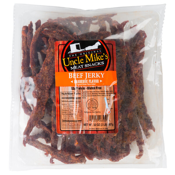 Uncle Mike&amp;#39;s Barbeque Flavor Beef Jerky 2 lb. Bag
