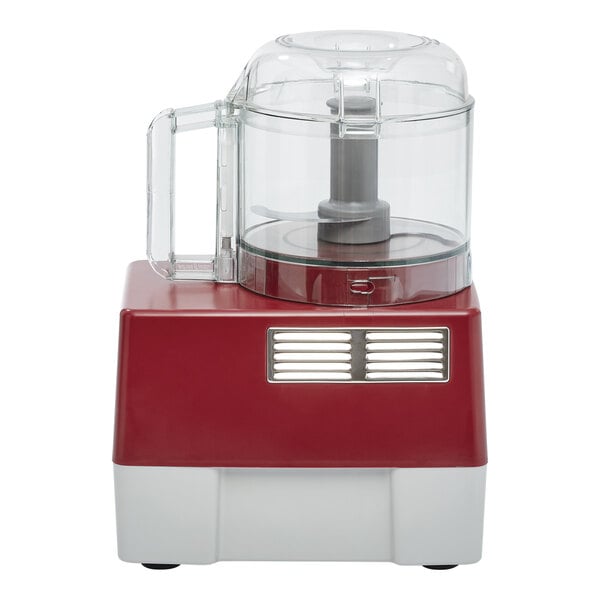Robot Coupe R2CLR DICE Combination Food Processor with 3 Qt. / 3 Liter Clear Bowl, Continuous Feed & 4 Discs - 2 hp