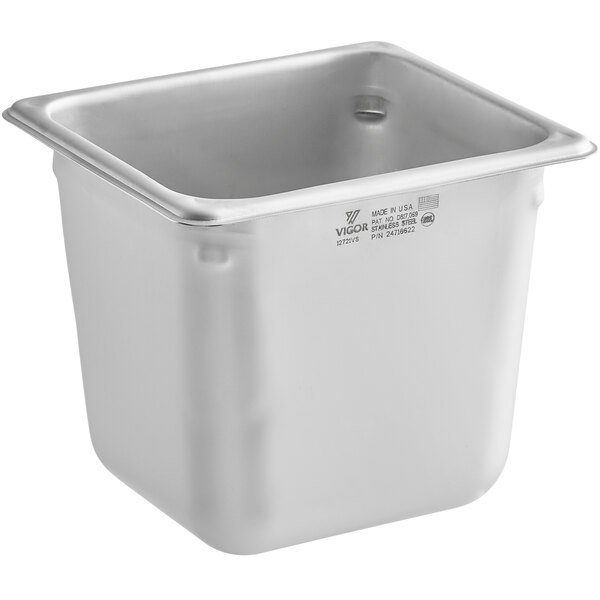 1/6 Size Stainless Steel Steam Prep Table Hotel Buffet Food Pan 6" Deep Details about    6-PACK 